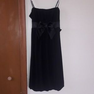 Black dress with bows